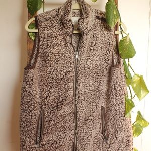 Fluffly Trendy Faux wool vest